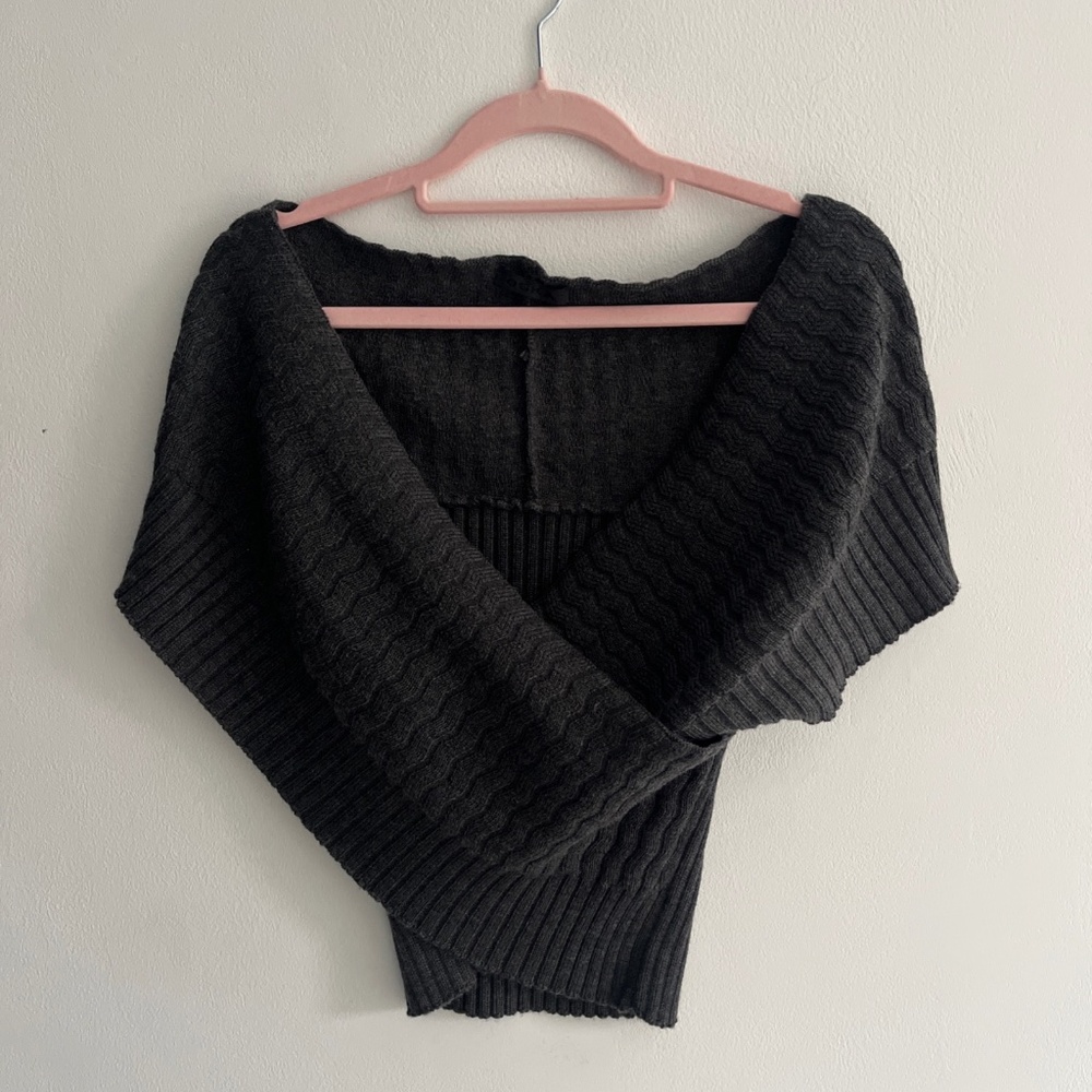Oska ladies knitted jumper grey size S
